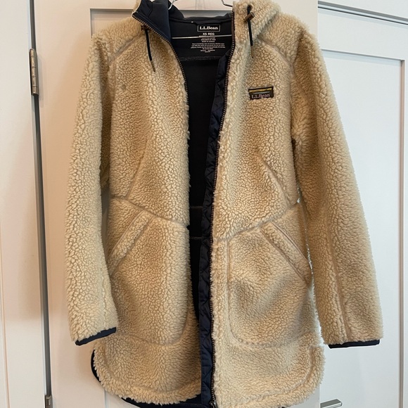 L.L. Bean Jackets & Blazers - L.L. Bean Cream Teddy Jacket